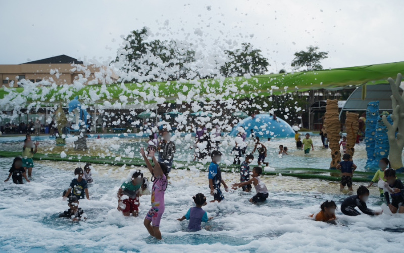 foam party area