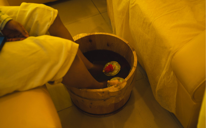 Warn herbal soak at Cucika